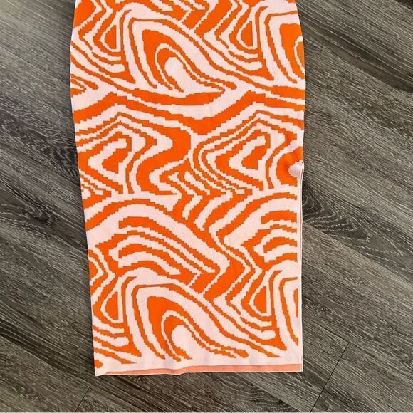 Milly Racerback Jacquard Midi Tank Dress - Picture 2 of 7